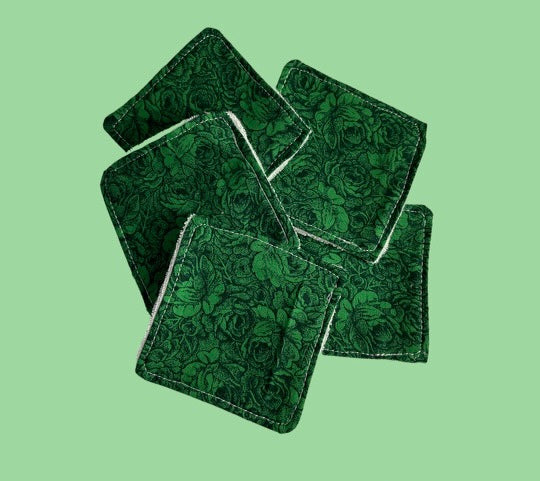 DISCOS DESMAQUILLANTES ESTAMPADO VERDE
