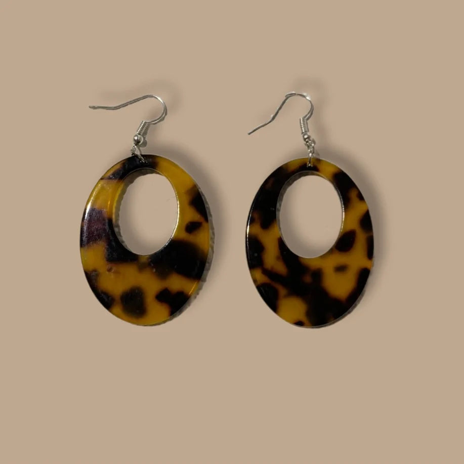 PENDIENTES LEOPARDO