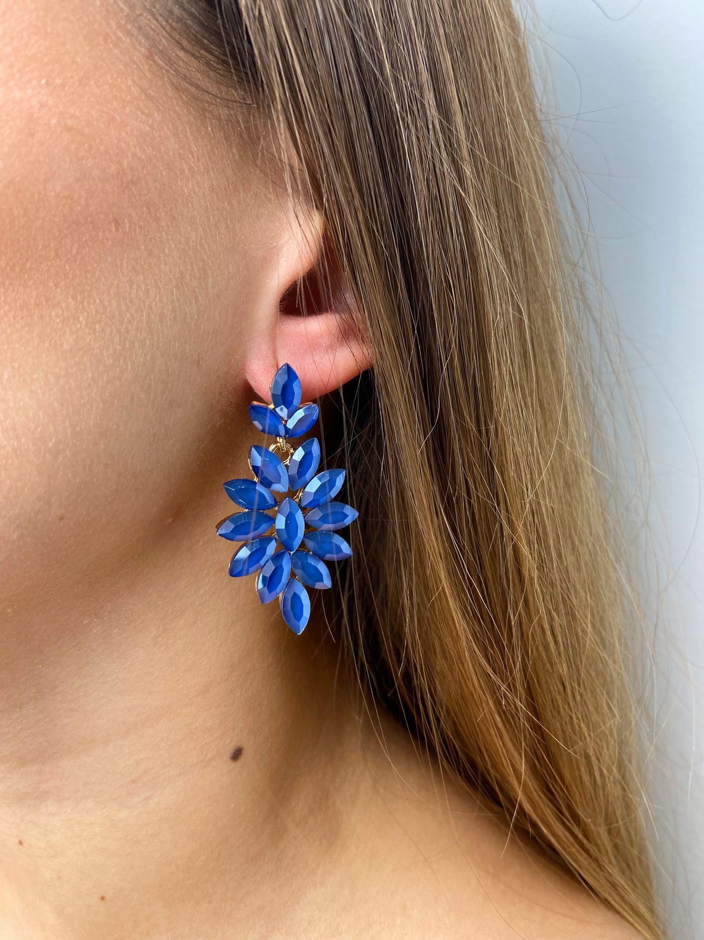 PENDIENTES HOJAS AZULES