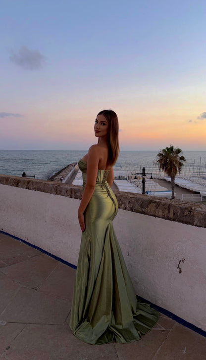 INFINITY DRESS SATINADO